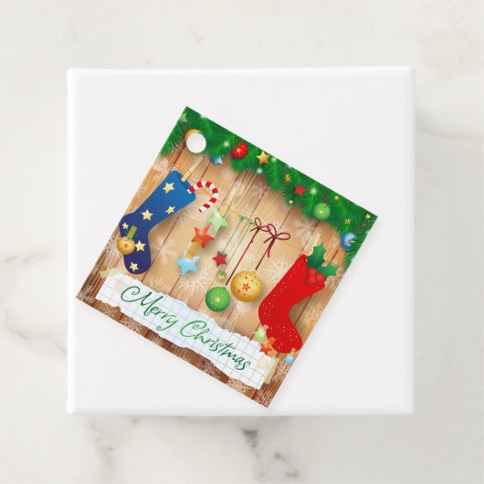 Vrolijk kerstfeest bedankjes labels (In situ)