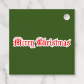 Vrolijk kerstfeest bedankjes labels (Achterkant)