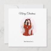 Vrolijk kerstfeest bedankkaart (Voorkant)