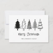 Vrolijk kerstfeest bedankkaart (Voorkant)