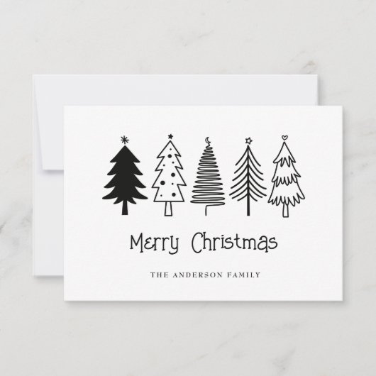 Vrolijk kerstfeest bedankkaart (Voorkant)