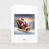 Vrolijk kerstfeest bedankkaart (Achterkant)