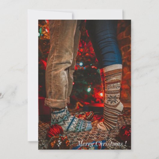 Vrolijk kerstfeest bedankkaart (Achterkant)