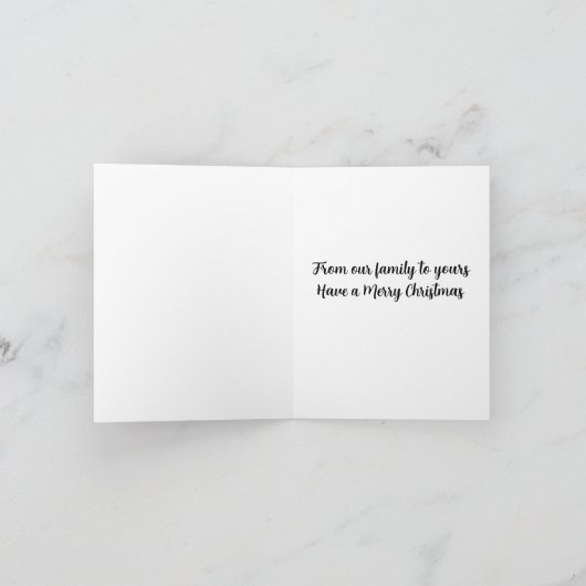 Vrolijk kerstfeest bedankkaart (Binnen)