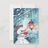 Vrolijk kerstfeest bedankkaart (Voorkant)