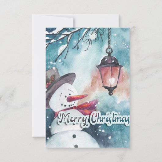 Vrolijk kerstfeest bedankkaart (Achterkant)