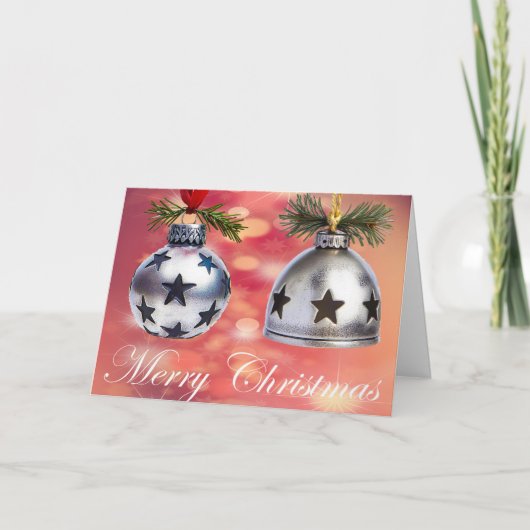 Vrolijk kerstfeest bedankkaart (Voorkant)
