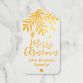 vrolijk kerstfeest bedankt cadeaulabels (Voorkant)