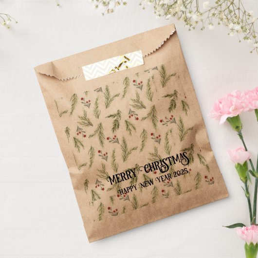 Vrolijk kerstfeest! bedankzakje (Gezegeld)