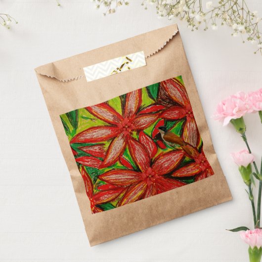 Vrolijk kerstfeest! bedankzakje (Gezegeld)