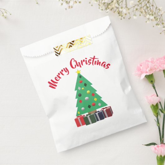 Vrolijk kerstfeest bedankzakje (Gezegeld)