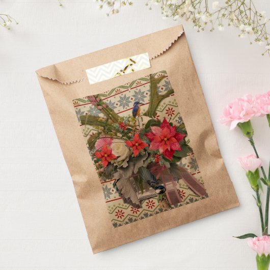 Vrolijk kerstfeest! bedankzakje (Gezegeld)