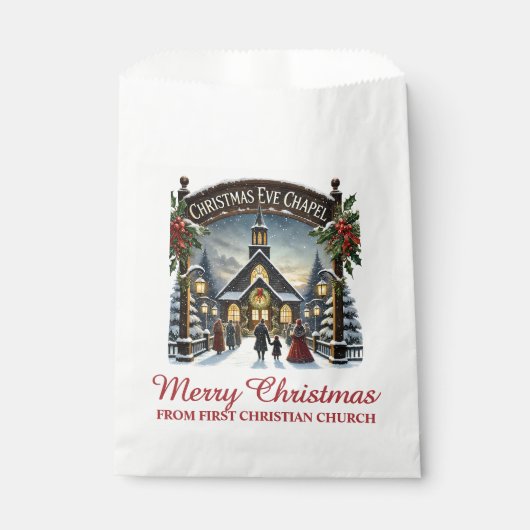 Vrolijk kerstfeest bedankzakje (Voorkant)