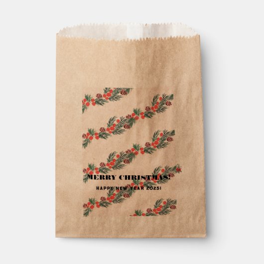 Vrolijk kerstfeest! bedankzakje (Voorkant)