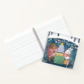 Vrolijk Kerstfeest: Beer & Bunny Notitieboek (Binnen)