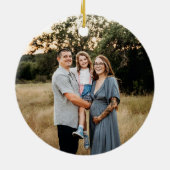 Vrolijk kerstfeest Beer in een trui Keramisch Ornament (Achterkant)