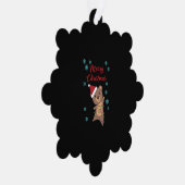 Vrolijk Kerstfeest Beer Sneeuw Winter Beer Teddy Ornament Kaart (Rechts)