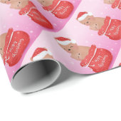 Vrolijk kerstfeest Beren Cadeaupapier (Rol Hoek)