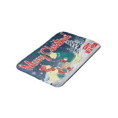 Vrolijk Kerstfeest Beren Winter Sneeuw Vakantie Sc Badmat (Gekanteld)