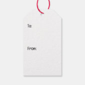 Vrolijk Kerstfeest Berner Sennenhonden Cadeaulabel (Achterkant)