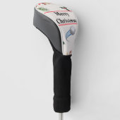 Vrolijk kerstfeest beste chauffeur golfhoofd Hoesj Golfheadcover (Schuin)
