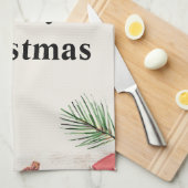 Vrolijk kerstfeest Beste keukenhanddoeken (Quarter Fold)
