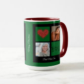 Vrolijk Kerstfeest Beste Mama Ooit Fotocollage Mok (Voorkant rechts)