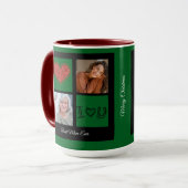 Vrolijk Kerstfeest Beste Mama Ooit Fotocollage Mok (Voorkant links)