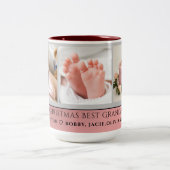 Vrolijk kerstfeest beste oma aangepaste koffie Mok (Center)