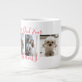 Vrolijk kerstfeest Beste pap ooit 5 Foto Collage Grote Koffiekop (Rechts)