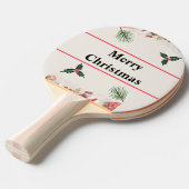 Vrolijk Kerstfeest Beste Ping Pong paddles Tafeltennisbatje (Voorkant Gekanteld)