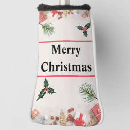 Vrolijk kerstfeest beste putter golfhoofd Hoesje Golfheadcover