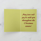 Vrolijk kerstfeest, beste vriend, feestdagen kaart (Binnen)