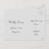 Vrolijk kerstfeest Bevroren Ice Blue Typografie Feestdagenkaart (Achterkant)