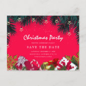 Vrolijk kerstfeest Bewaar de datum Uitnodiging Briefkaart (Voorkant)