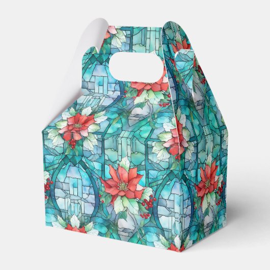 "Vrolijk kerstfeest!" bewerkbare slogan Bedankdoosjes (Achterkant)