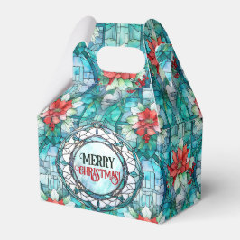 "Vrolijk kerstfeest!" bewerkbare slogan Bedankdoosjes