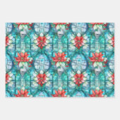 "Vrolijk kerstfeest!" bewerkbare slogan Inpakpapier Vel (Voorkant 3)