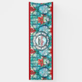 "Vrolijk kerstfeest!" bewerkbare slogan Spandoek (Verticaal)