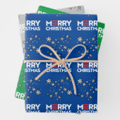 Vrolijk kerstfeest (Biden Harris) Inpakpapier Vel (In situ)