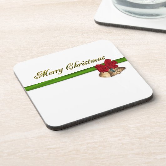 Vrolijk kerstfeest bier onderzetter (Linkerzijde)