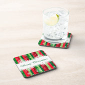 Vrolijk kerstfeest bier onderzetter (Rechterzijde)