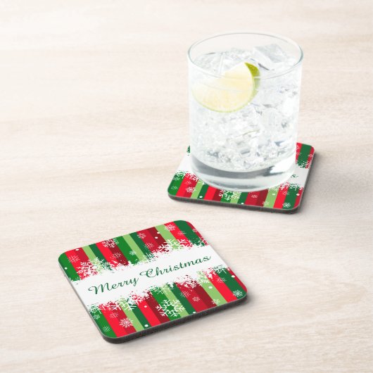 Vrolijk kerstfeest bier onderzetter (Rechterzijde)
