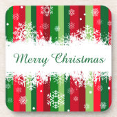 Vrolijk kerstfeest bier onderzetter (Voorkant)