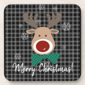 Vrolijk kerstfeest! bier onderzetter (Voorkant)