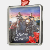 Vrolijk Kerstfeest Bikers 1 Ornament (Links)