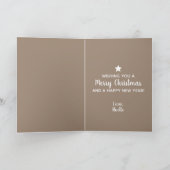 Vrolijk kerstfeest! Black Woman Santa Hat White St Kaart (Binnen)