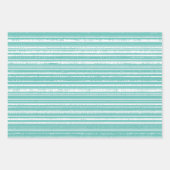 Vrolijk Kerstfeest Blauwgroen Blauw Winter Inpakpapier Vel (Voorkant 3)