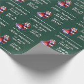 vrolijk kerstfeest! BLIJF DANSEN Cadeaupapier (Hoek)