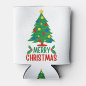 Vrolijk kerstfeest blikjeskoeler (Voorkant)